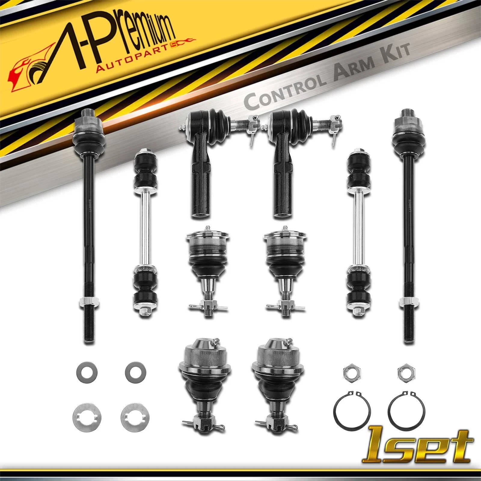 10x Tie Rod End Ball Joint for Chevy Silverado 1500 HD (2001–2007)