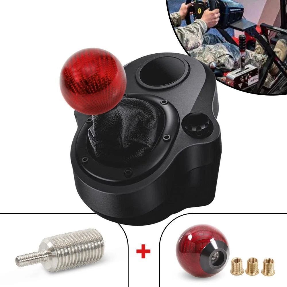 Red Carbon Fiber Shift Knob for Logitech G27 G29 G920 G923