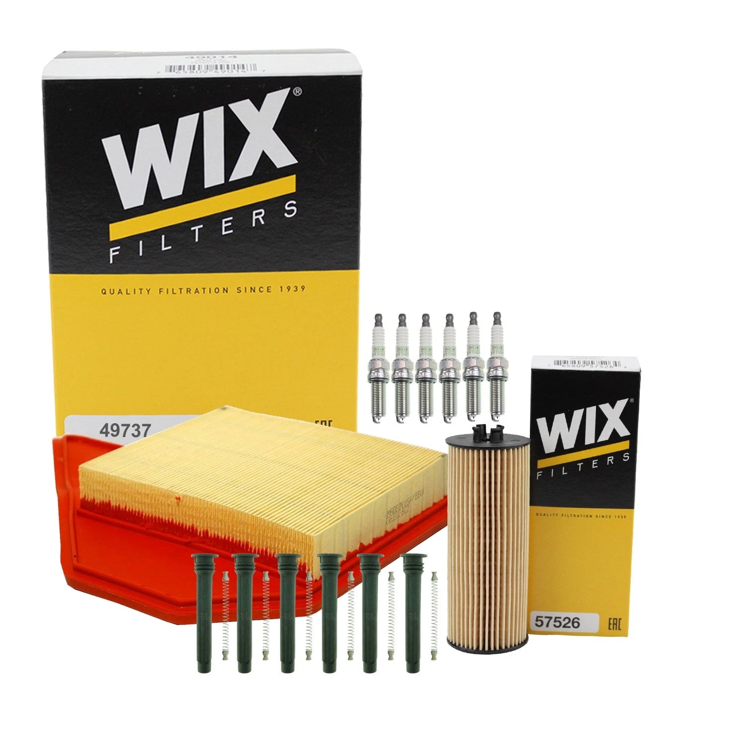 Tune Up Kit with NGK Spark Plugs & Coil Boots for Grand Caravan Routan (2008–2019)