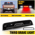White & Red LED Rear Third Brake Light for Dodge Ram 1500 2500 3500 (2009–2018)