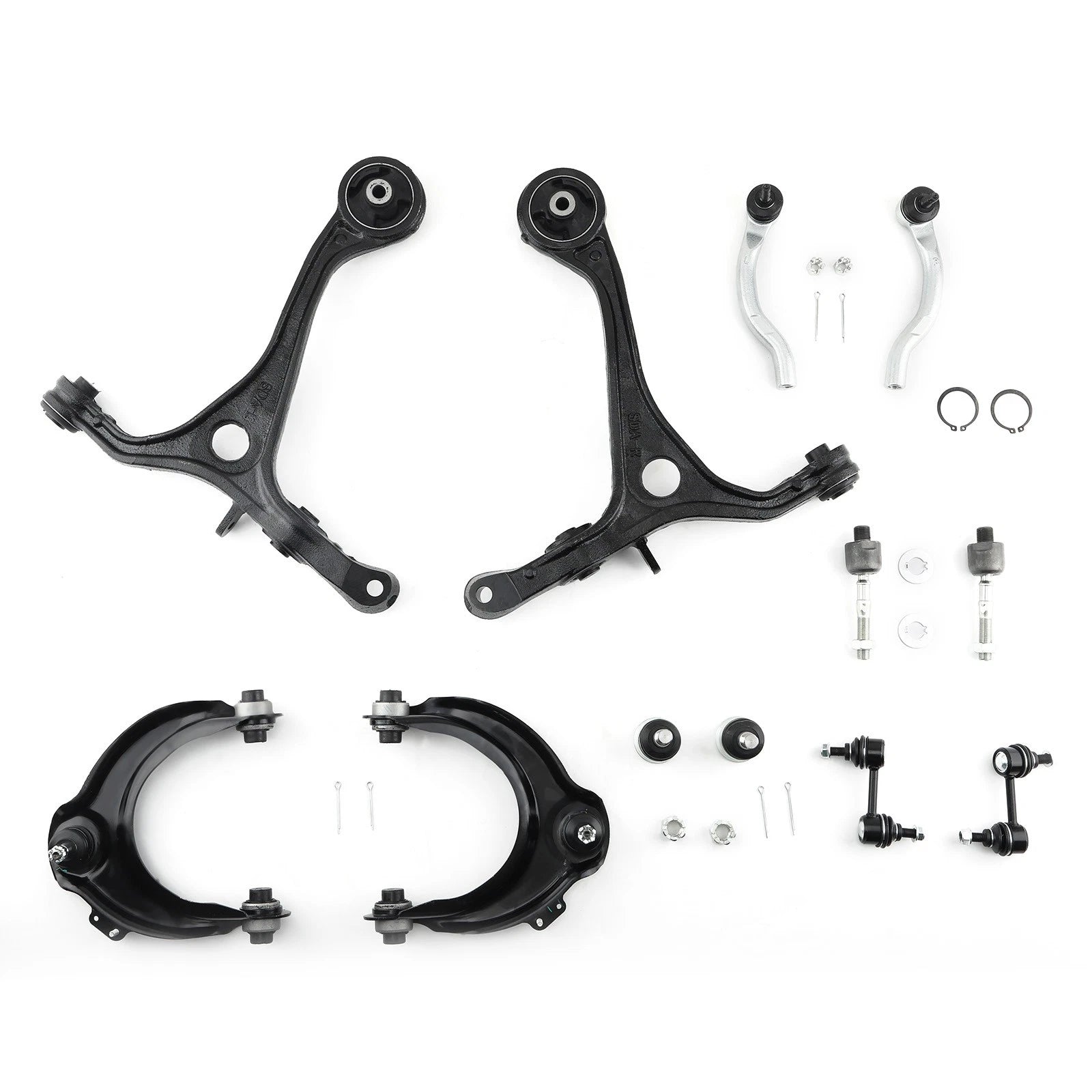 12x Front Upper Lower Control Arms Suspension Kit for Honda Accord TSX (2003–2007)