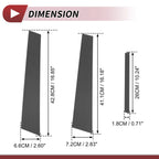 Set of 6 Door Pillar Window Trim for Nissan Maxima (2009–2015) Carbon Fiber