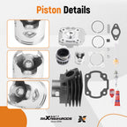 70cc Big Bore Rebuild Kit for Yamaha YW50 Zuma 50 (1996–2004)
