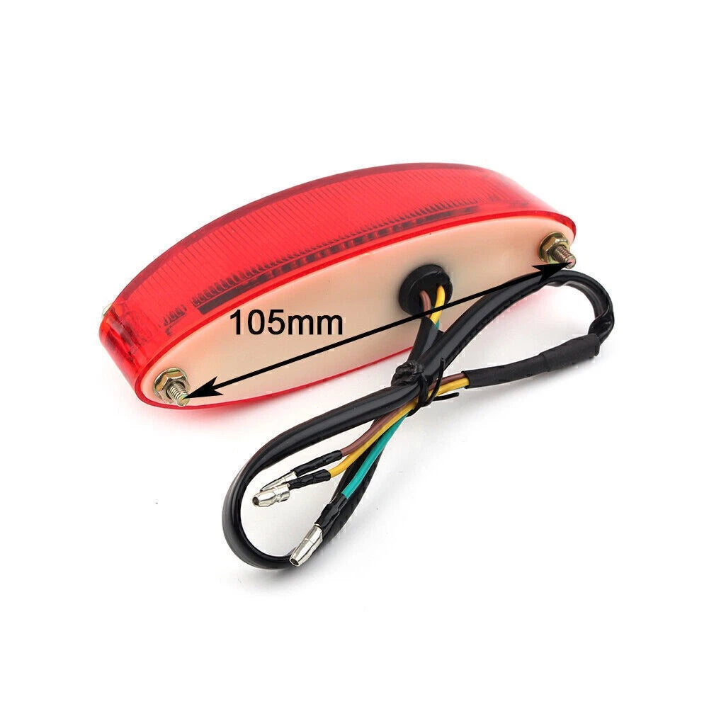 Universal Motorcycle Quad ATV Tail Lights - Running Stop Brake License Plate