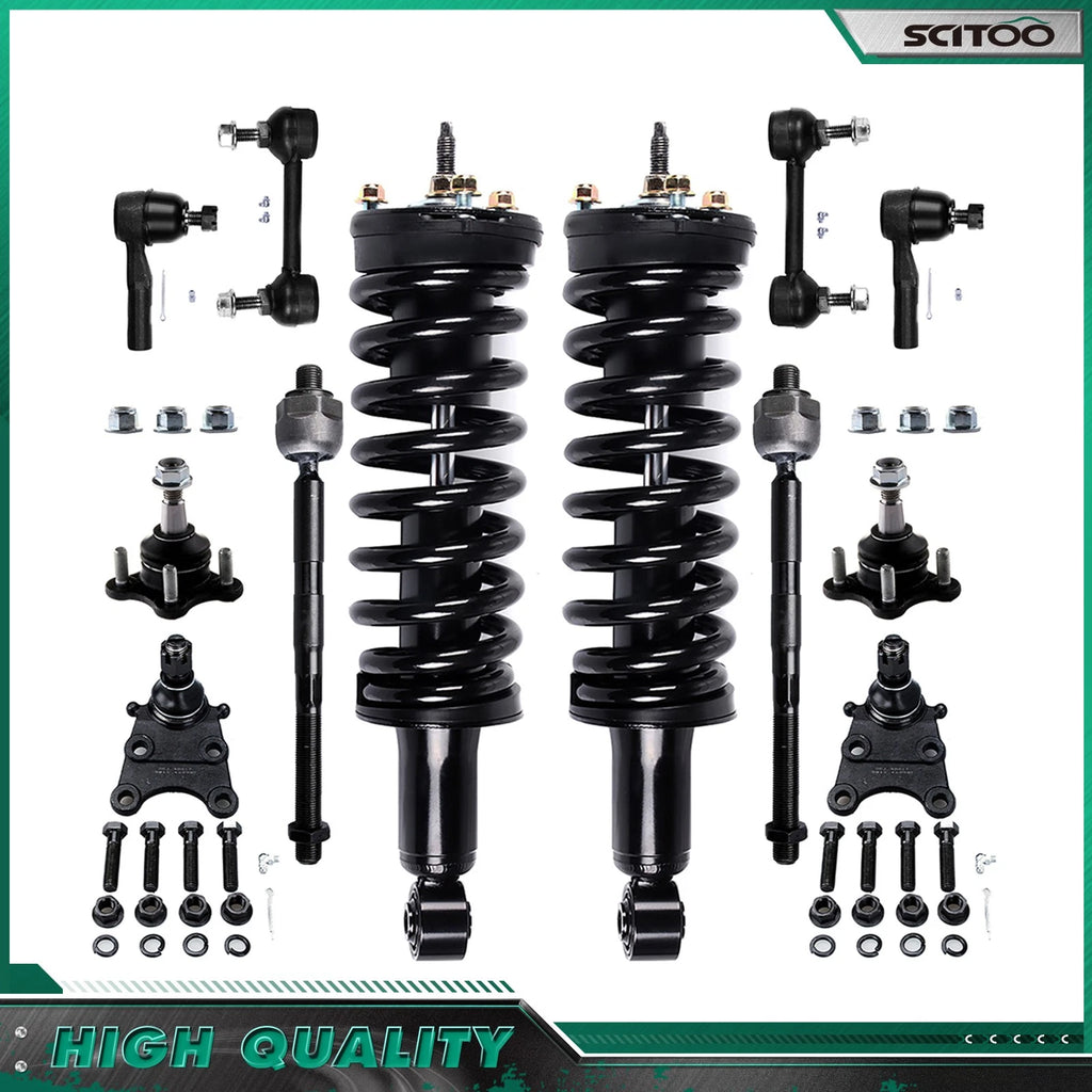 Front Strut w/ Spring & Sway Bar End Links for Chevy Colorado Canyon (2006–2012)