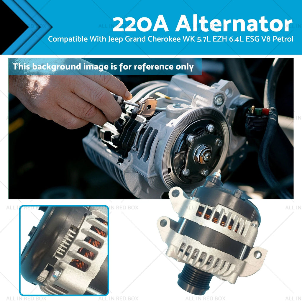 220A Alternator for Chrysler 300 SRT8 6.4L ESG V8 (2015–2020) 12V