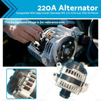 220A Alternator for Chrysler 300 SRT8 6.4L ESG V8 (2015–2020) 12V