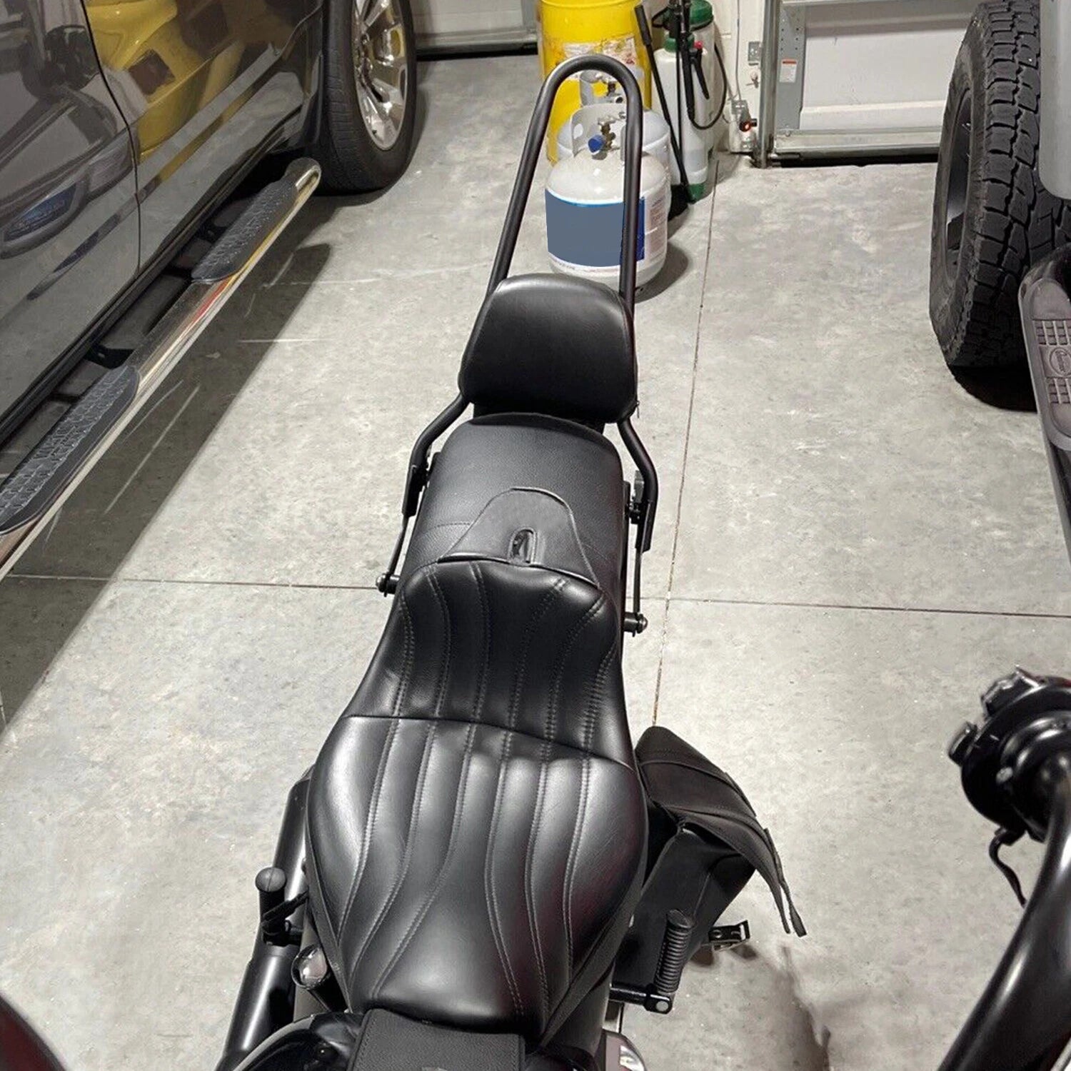 Detachable Backrest Sissy Bar for Harley Fatboy Softail (2006–2017)