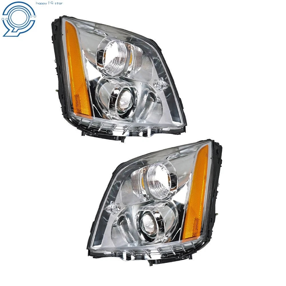 Set of 2 HID Xenon Headlights for Cadillac DTS (2008–2011) Chrome Housing