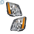 Set of 2 HID Xenon Headlights for Cadillac DTS (2008–2011) Chrome Housing