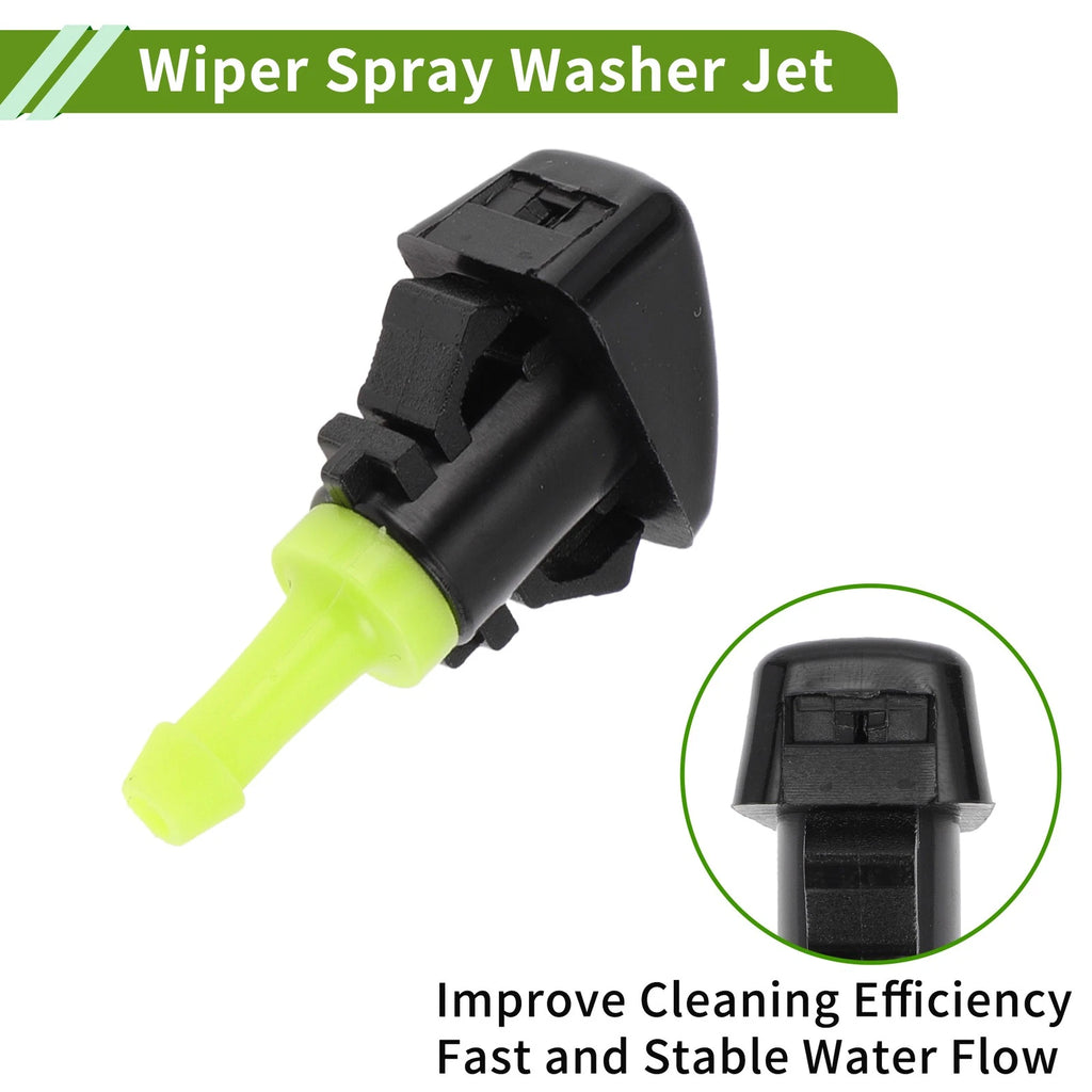 Set of 1 Windshield Washer Nozzle with Hose Connector for Subaru (No.86636FG051)