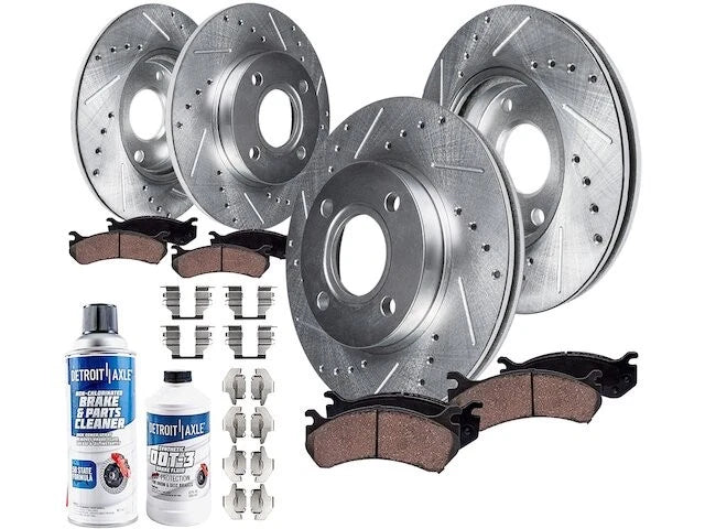 Front and Rear Brake Pad and Rotor Kit for Mazda MX5 Miata (2016–2022) NC446SC