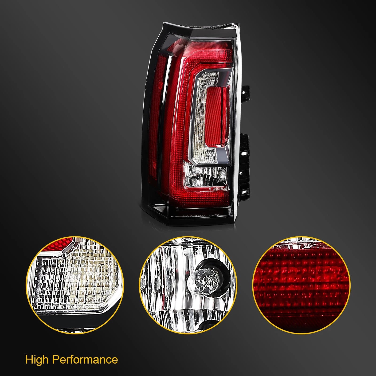 Tail Light Assembly for GMC Yukon/XL/Denali (2015–2020) Red Left Side