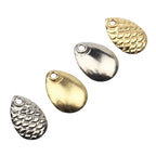 50 Pcs Spinner Ring Blades Attractor Lure Spoon for Fishing