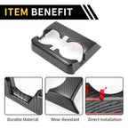 Armrestbox Rear Cup Holder Cover for Chevy Colorado (2023–2024) Carbon Fiber
