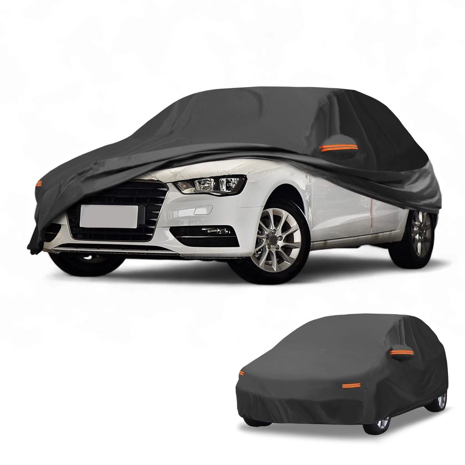 Car Cover Waterproof All Weather for Audi A3 Hatchback (2013–2024) Black 210D-PU