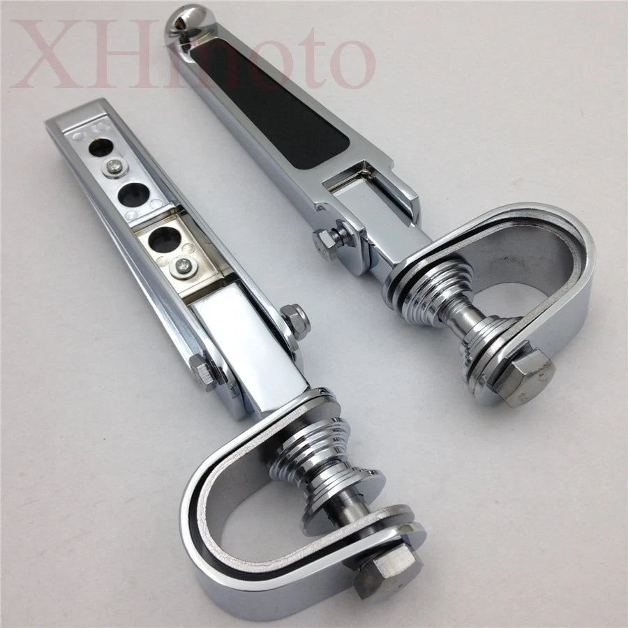 Chrome U-Clamp Foot Peg for Harley 1200 Nightster Super Glide Sportster (2007–2023)