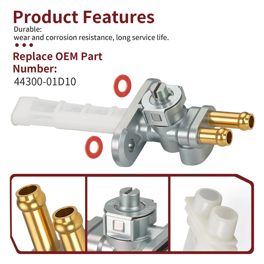 Fuel Petcock Tap for 44300-01D10