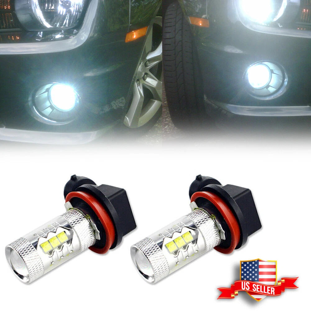 2pc Blue LED Fog Lights for Chevrolet Camaro (2014–2015)