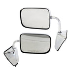 Set of 2 Chrome Manual Mirrors for Dodge D250 (1988–1993)