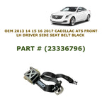 Left Side Seat Belt for Cadillac ATS (2013–2017) 23336796, Black