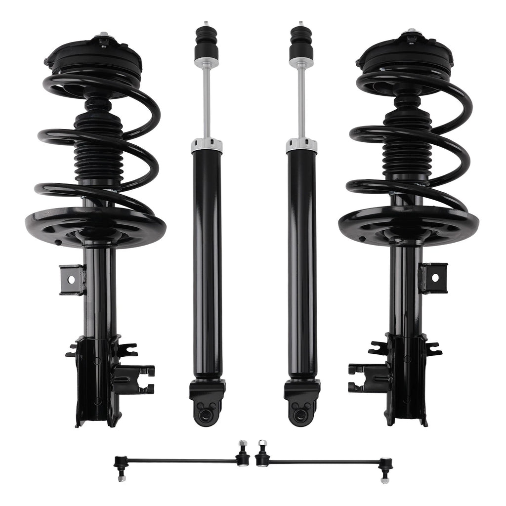 Front Struts w/ Coil Spring, Rear Shocks, Sway Bars for Nissan Altima (2013)