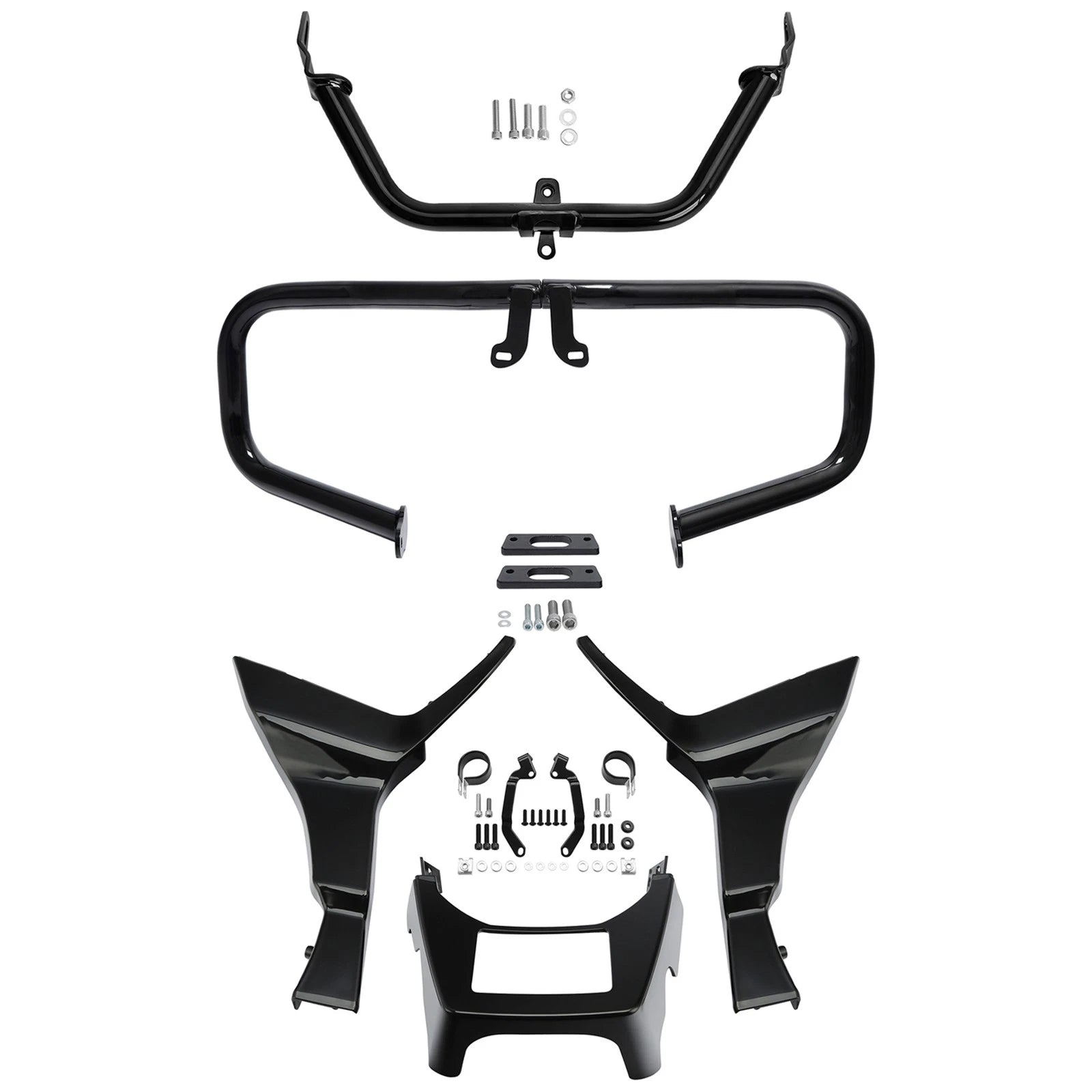 Chopped Engine Guard Fairing Bracket Side Chin Spoilers for Road Glide (2017–2024)