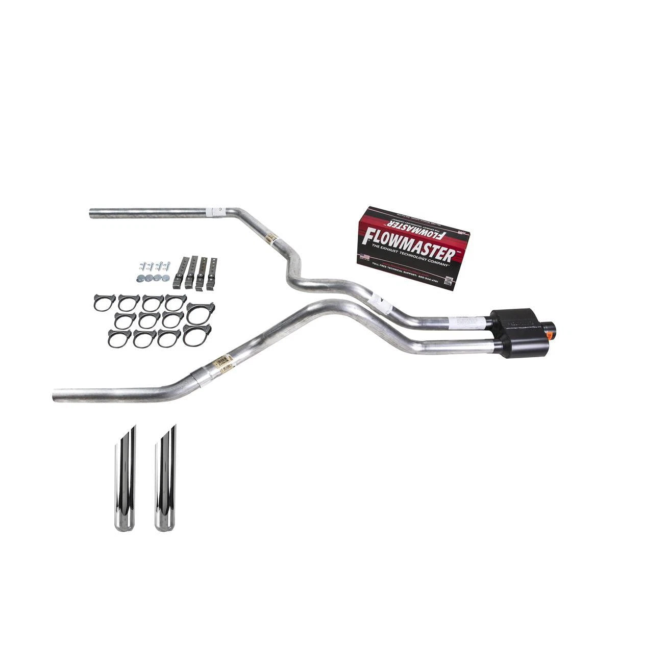 Dual Exhaust Pipe for F150 (2007–2013) - 2.5" Flowmaster Super 10 SW Tip