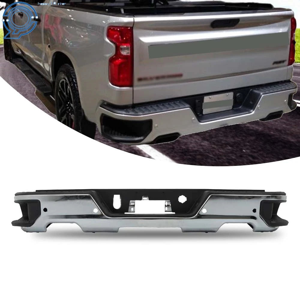 Rear Bumper Assembly for Chevy Silverado GMC Sierra 1500 (2019–2023) W/Park Assist