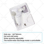 Shower Box Kit for Caravan RV Camper Trailer Boat (White)