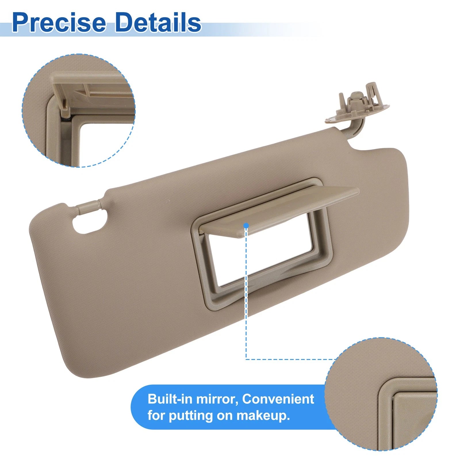 Right Side Sun Visor for Chevrolet Cruze (2011–2019) No. 84126666 Beige