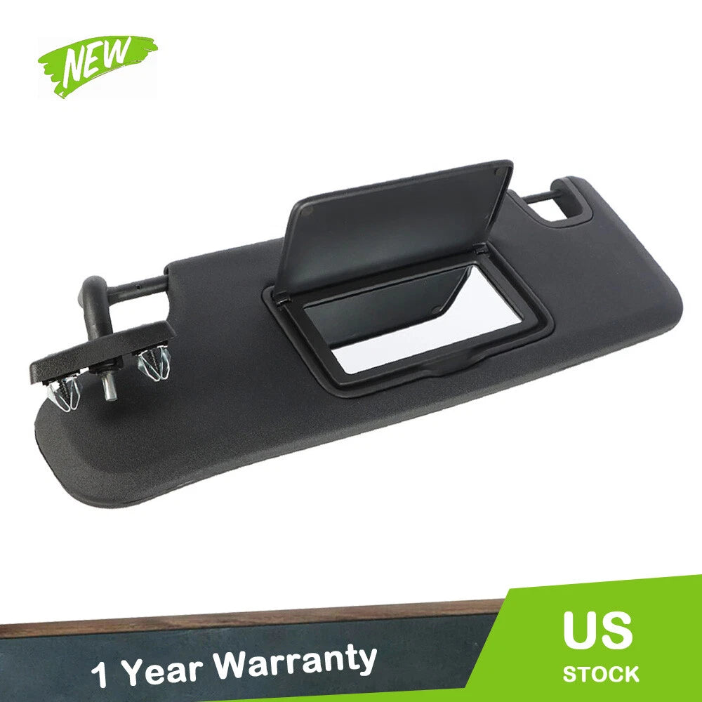Left Driver Side Sun Visor for Jeep Wrangler JK (2007–2018) Black