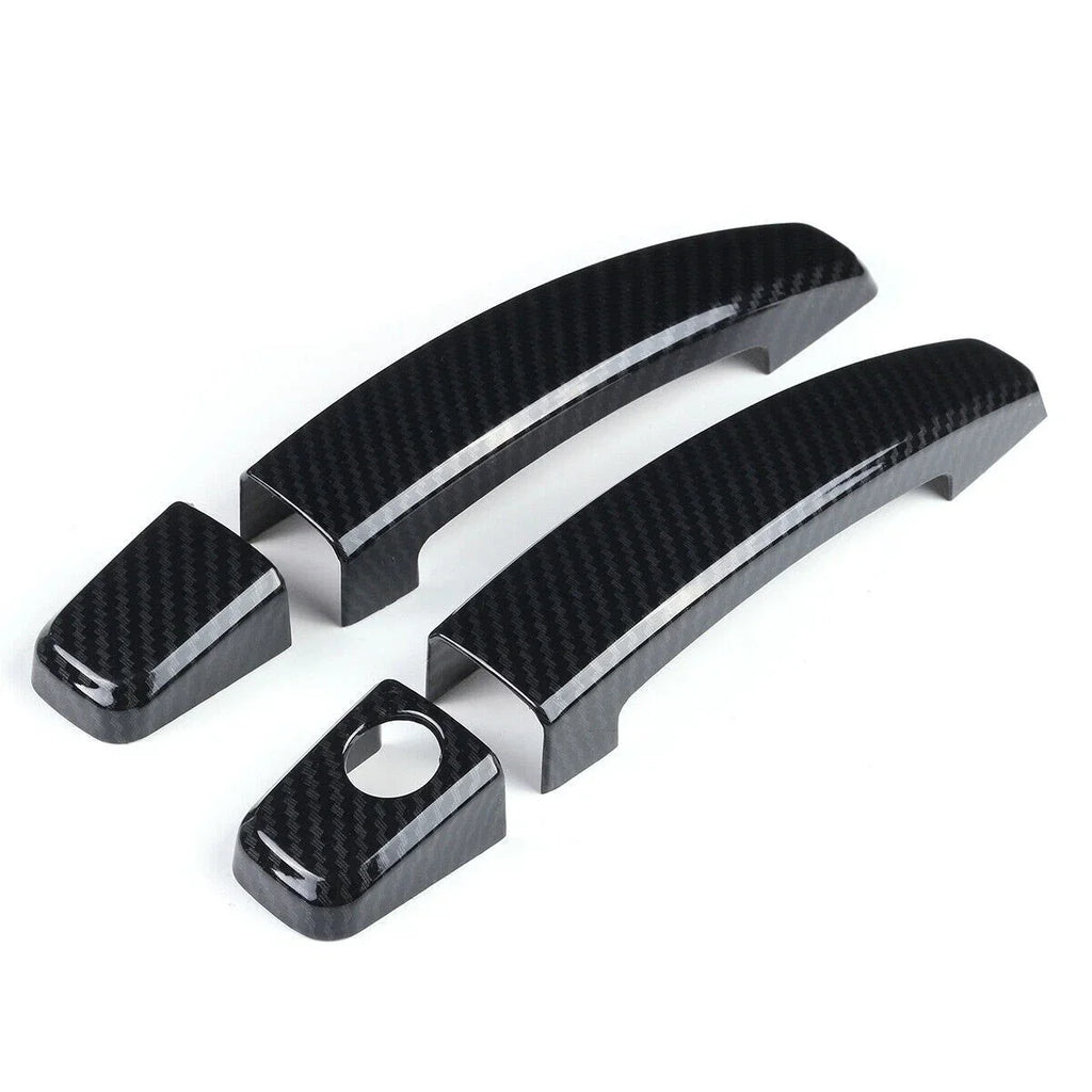 Carbon Fiber Style Door Handle Cover Trim for Chevrolet Camaro (2010–2015)
