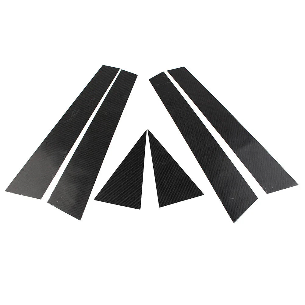 6 Pcs Car Exterior Door Window B Pillar Post Covers for Audi Q5 (2012-2017)