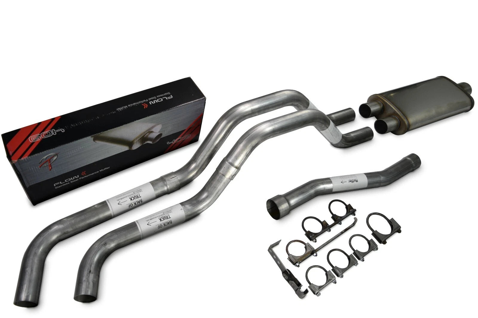 Dual Exhaust Kit for Nissan Titan (2004–2006) 2.5" Side Exit Flow II