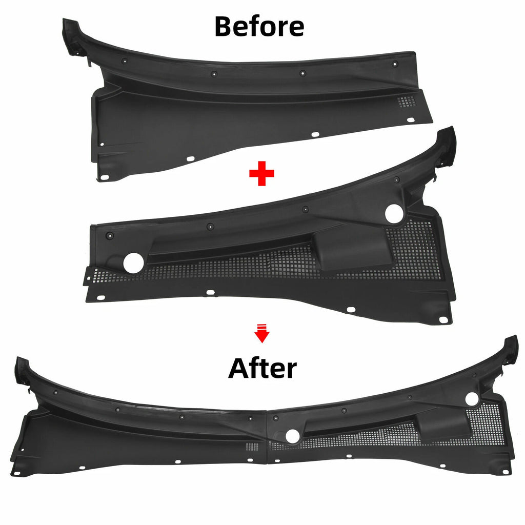 Set of 2 Windshield Wiper Cowl Grilles for Ford Escape Mercury Mariner (2001-2012)