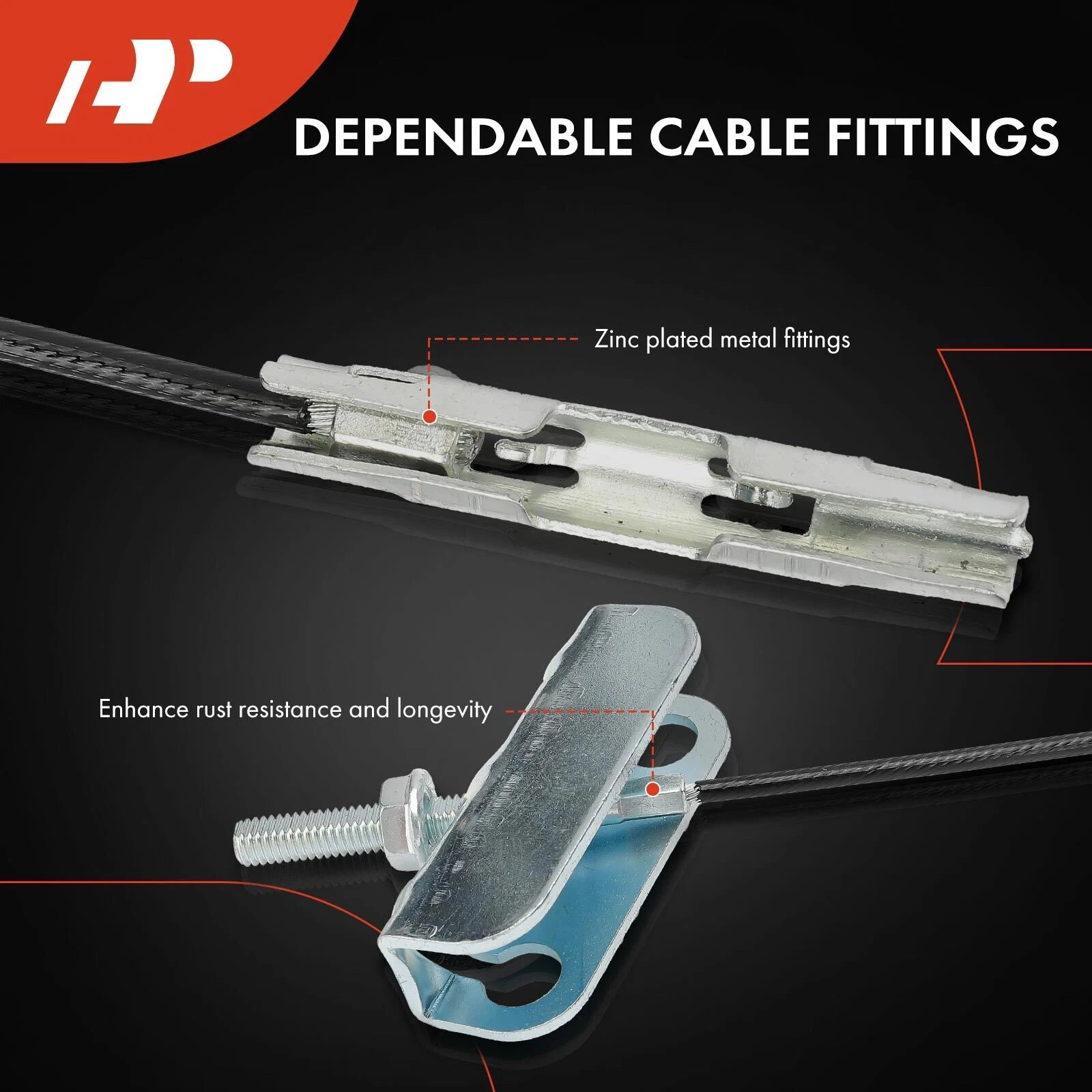 Intermediate Parking Brake Cable for Chevrolet Silverado GMC Sierra (2007-2014)