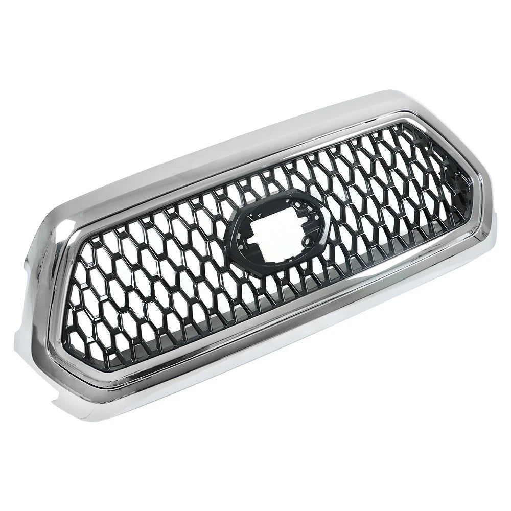 Front Upper Grille Assembly Set Chrome for Toyota Tacoma (2016–2021)