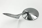 Rear View Side Mirror Chrome Round Bowtie for Chevy Full Size 1963–1964
