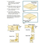 20Pcs Mini Brass Barrel Hinge for Cabinet (Concealed Invisible)