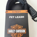 6 ft Black Nylon Dog Leash for Harley-Davidson (MPC100-08)