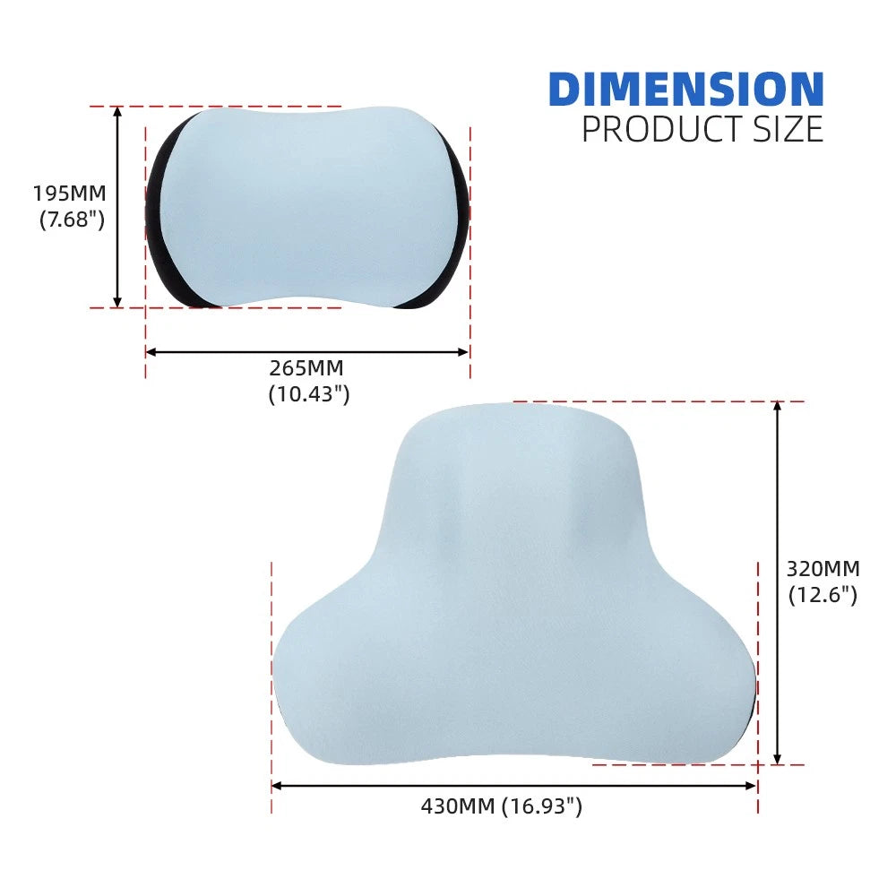 Memory Foam Neck Cushion for Universal Car Headrest Pillow