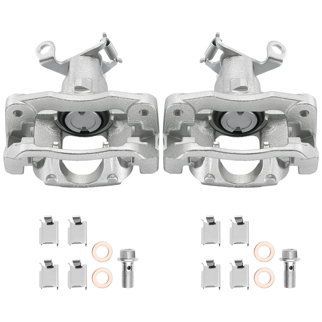 Rear Disc Brake Calipers Pair with Bracket for Dodge Journey (2009–2012)
