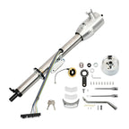 30" Stainless Steel Tilt Steering Column w/ Key & 9 Bolt Adapter for