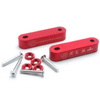 JDM Red Billet Hood Vent Spacer Riser Kit for Acura Honda (2009-2014)