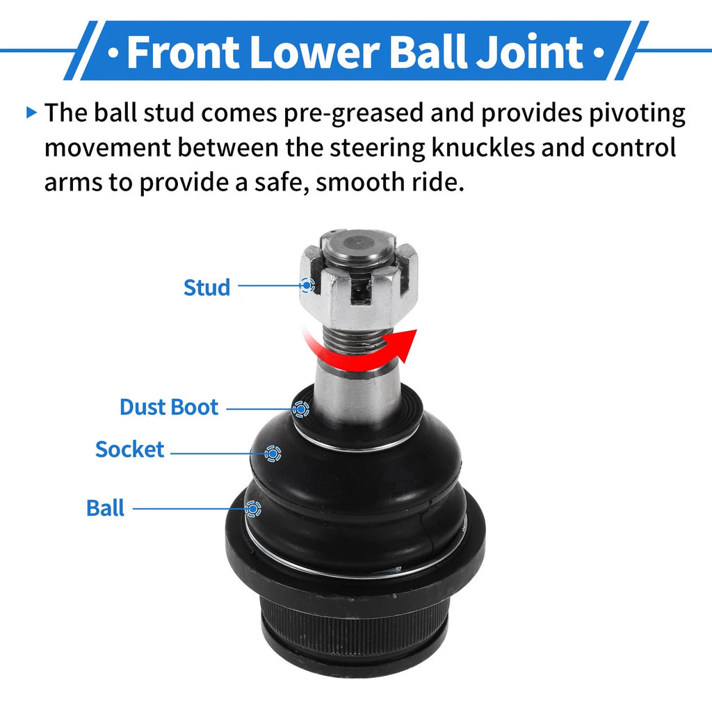 2X Front Lower Ball Joints for Ford Ranger (1999–2012) No. 2L3Z3050AA/F5TZ3050BB