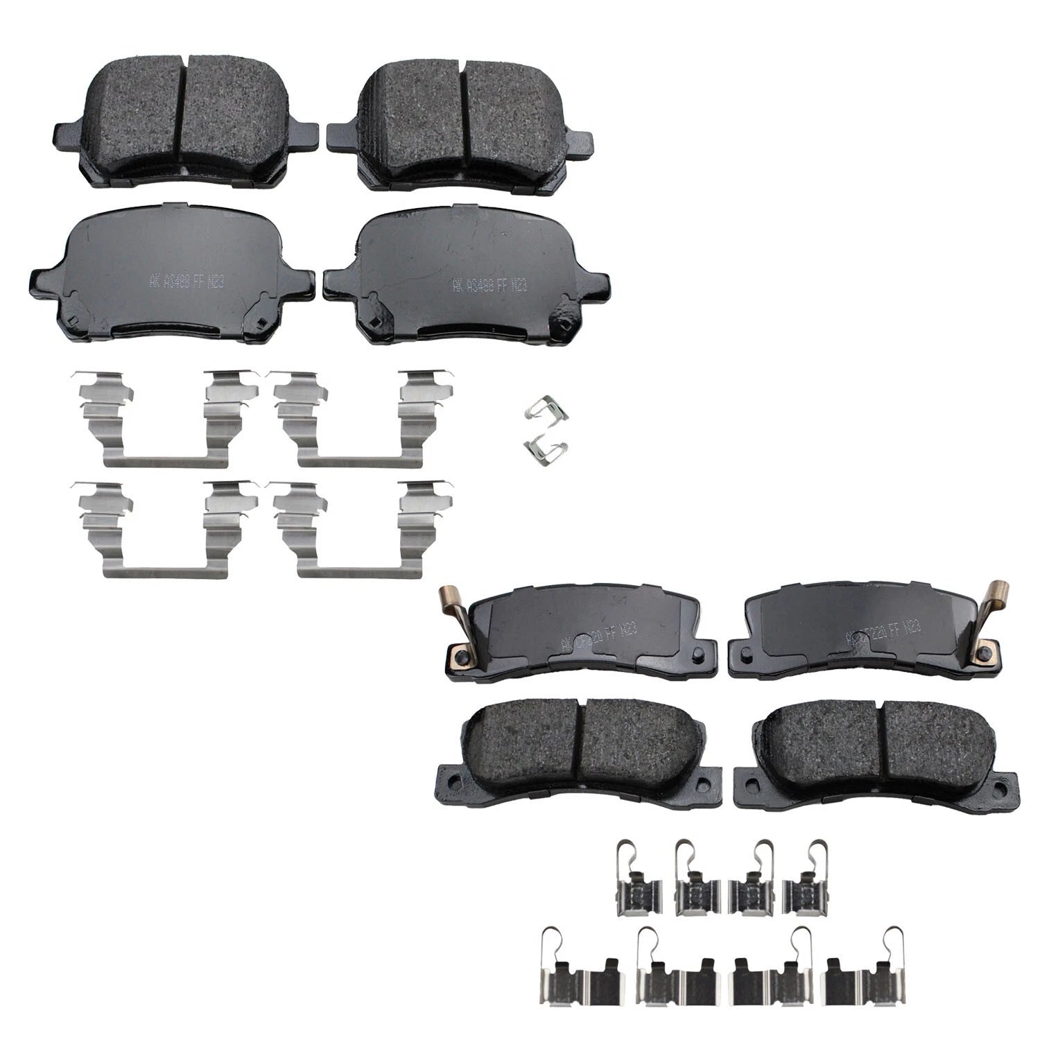 Set of 4 Akebono ProACT Ceramic Brake Pads for ES300 RX300 Camry Solara (1999–2006)