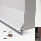 Door Strip with Brush Silicone Floor Seal Draught Excluder for Cabinets (100 cm)