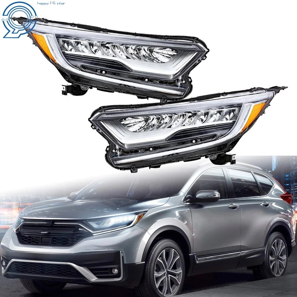 Full LED Headlight Pair for Honda CR-V Hybrid/Touring (2017–2022)