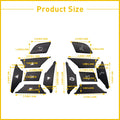 12PCS Black Steering Wheel Button Trim for Mercedes Benz E Class